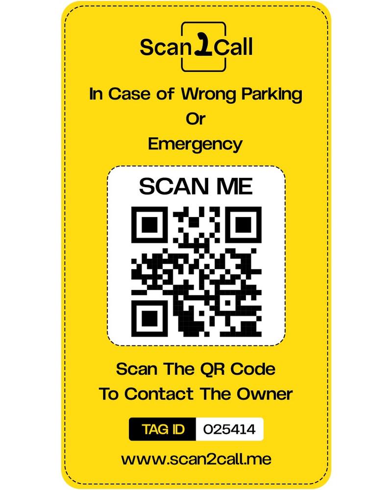 ๐ต Scan2Call โ 2 Wheeler QR Tag