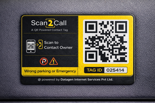 Scan2Call – 4 Wheeler QR Tag